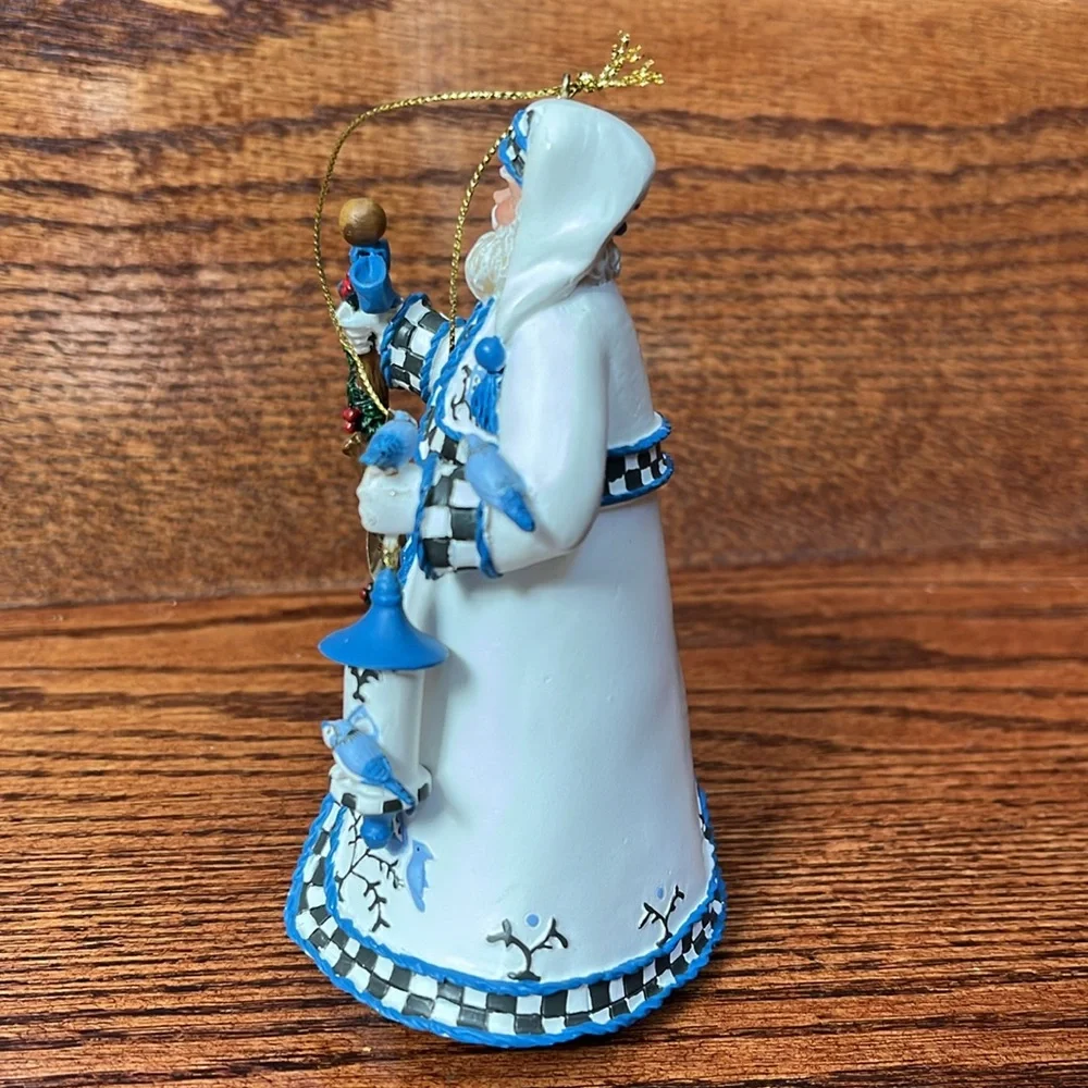 Ashton Drake Blue Joy Santa's Feathered Friends Ornament Collection